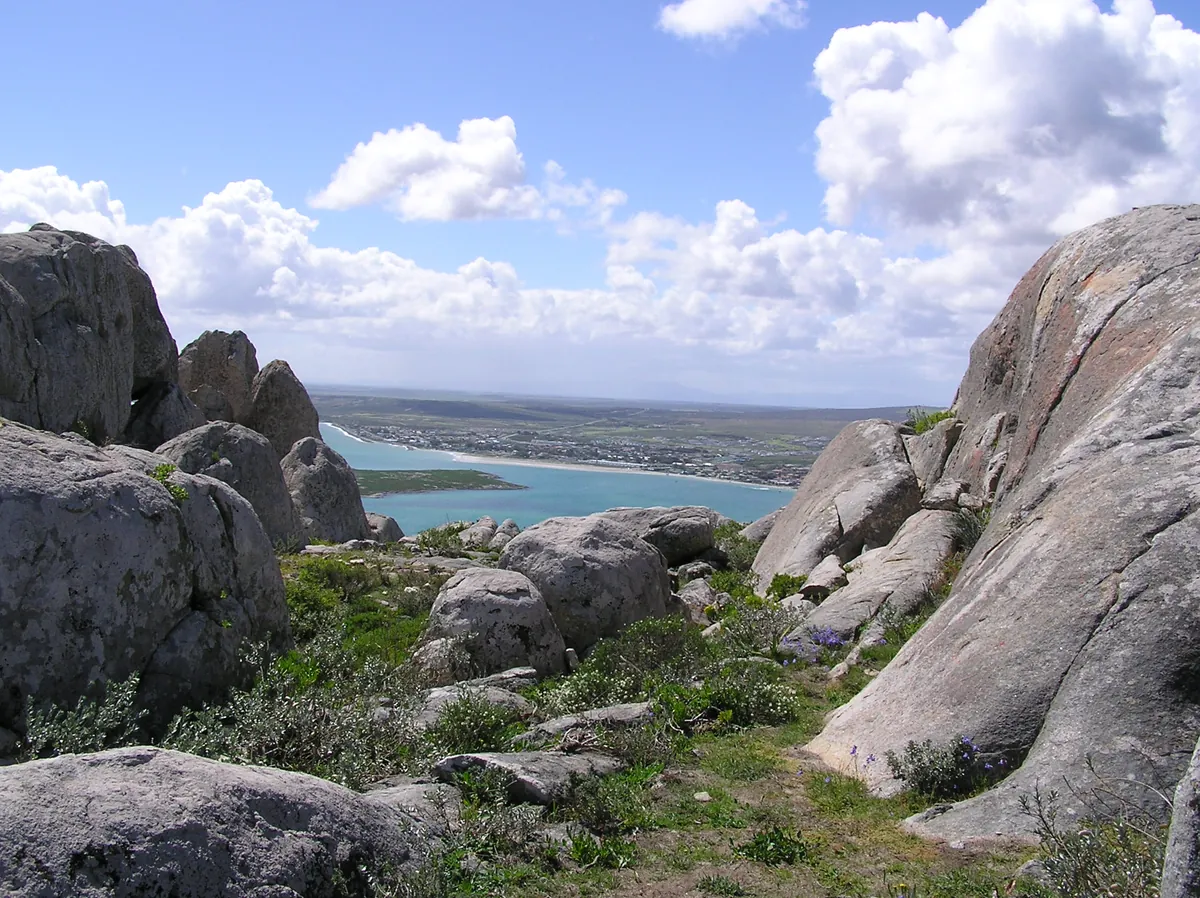 Langebaan Lagoon seen from the granite boulders above the water